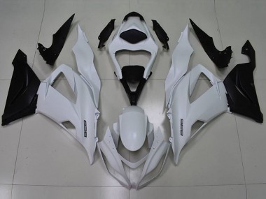 Carénages Moto Kawasaki ZX6R 2013-2018 - Blanc Noir 636
