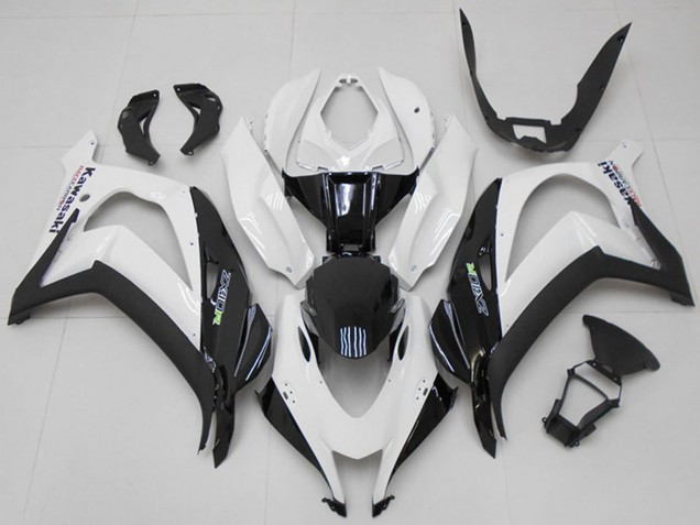 Carénages Moto Kawasaki ZX10R 2016-2020 - Blanc Noir Vert