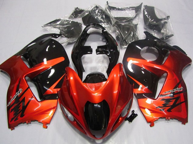 Carénages Moto Suzuki GSXR 1300 Hayabusa 1996-2007 - Orange Noir