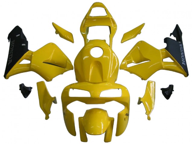 Carénages Moto Honda CBR600RR 2003-2004 - Jaune Noir