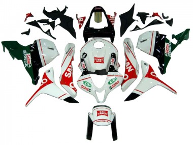 Carénages Moto Honda CBR600RR 2009-2012 - Blanc Rouge Vert Castrol San Carlo