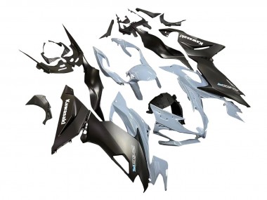 Carénages Moto Kawasaki ZX6R 2019-2022 - Gris Noir Mat