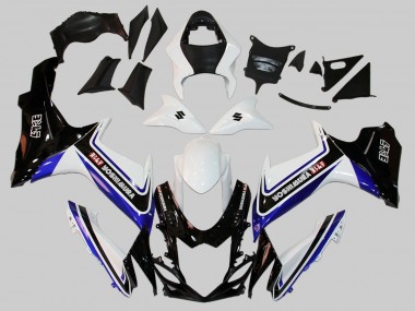 Carénages Moto Suzuki GSXR 600/750 2011-2024 - Blanc Bleu Noir Alstare