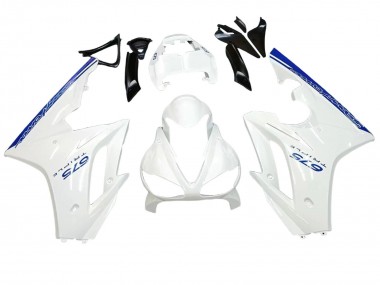 Carénages Moto Triumph Daytona 675 2006-2008 - Blanc Bleu