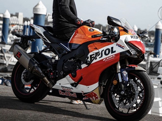 Carénages Moto Honda CBR1000RR 2017-2023 - Orange Blanc Rouge Noir Brillant Repsol Red Bull
