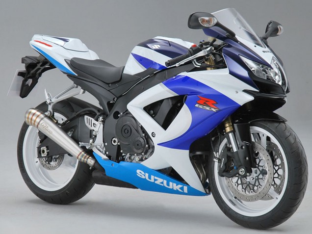 Carénages Moto Suzuki GSXR 600/750 2008-2010 - Blanc Bleu Rouge