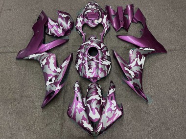 Magenta Foncé Camouflage 2004-2006 Yamaha R1 Carénage Moto