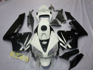 Noir & Blanc 2005-2006 Honda CBR600RR Carénage Moto