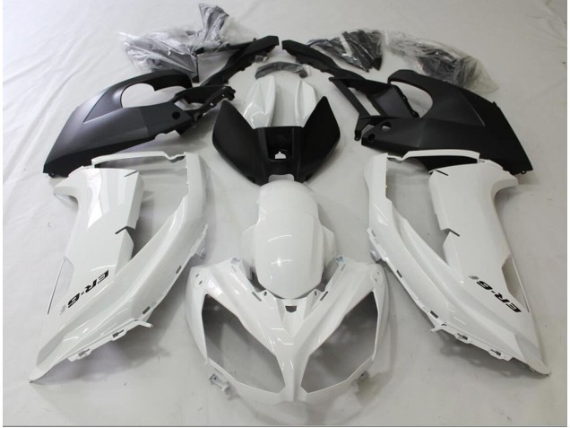 Noir & Blanc 2012-2016 Kawasaki Ninja 650R Carénage Moto Noir & Blanc 2012-2016 Kawasaki Ninja 650R Carénage Moto
