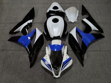 Noir Blanc & Bleu 2007-2008 Honda CBR600RR Carénage Moto