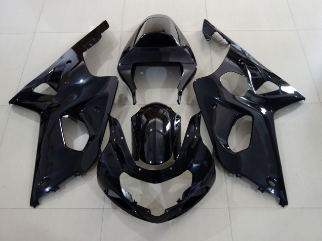 Noir Brillant 2000-2002 Suzuki GSXR 1000 Carénage Moto Noir Brillant 2000-2002 Suzuki GSXR 1000 Carénage Moto