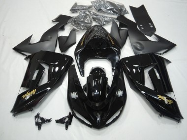Noir Brillant 2006-2007 Kawasaki ZX10R Carénage Moto