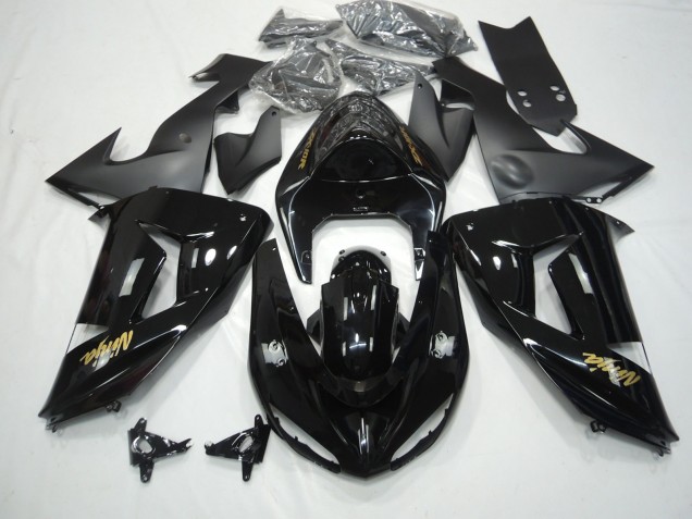 Noir Brillant 2006-2007 Kawasaki ZX10R Carénage Moto Noir Brillant 2006-2007 Kawasaki ZX10R Carénage Moto