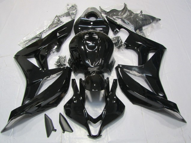 Noir Brillant 2007-2008 Honda CBR600RR Carénage Moto Noir Brillant 2007-2008 Honda CBR600RR Carénage Moto