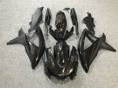 Noir Brillant/Mat 2008-2010 Suzuki GSXR 600-750 Carénage Moto