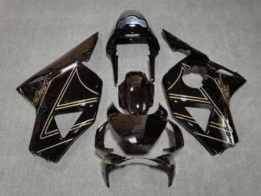 Noir Brillant & Or 2002-2003 Honda CBR954RR Carénage Moto