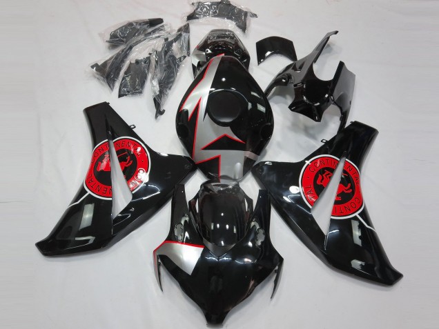 Noir Brillant & Rouge 2008-2011 Honda CBR1000RR Carénage Moto