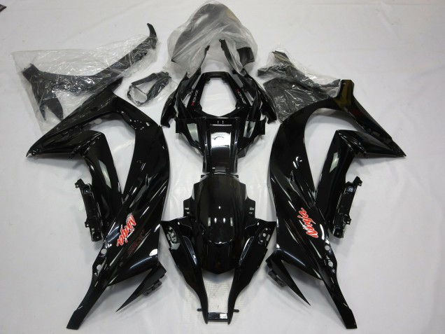 Noir Brillant Rouge 2011-2015 Kawasaki ZX10R Carénage Moto Noir Brillant Rouge 2011-2015 Kawasaki ZX10R Carénage Moto