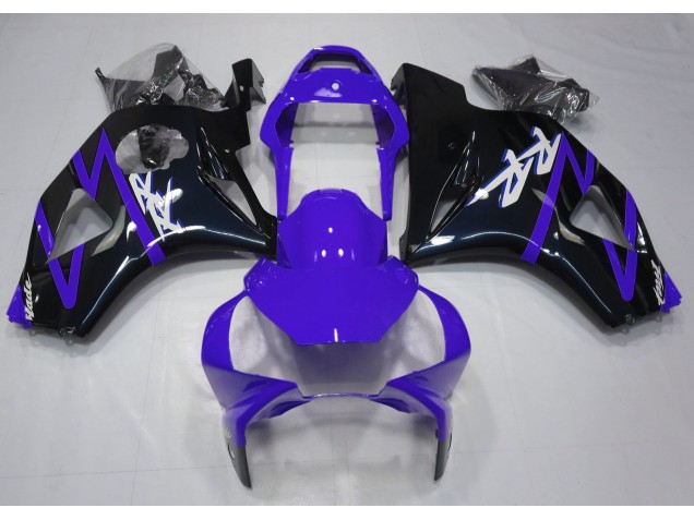 Noir Brillant & Violet 2002-2003 Honda CBR954RR Carénage Moto Noir Brillant & Violet 2002-2003 Honda CBR954RR Carénage Moto