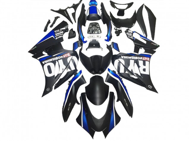 Noir Mat & Bleu 2017-2023 Suzuki GSXR 1000 Carénage Moto Noir Mat & Bleu 2017-2023 Suzuki GSXR 1000 Carénage Moto