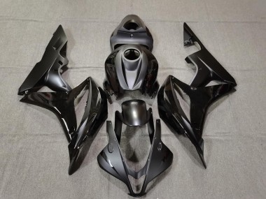 Noir Mat & Brillant 2007-2008 Honda CBR600RR Carénage Moto