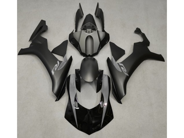 Noir Mat & Gris 2015-2019 Yamaha R1 Carénage Moto Noir Mat & Gris 2015-2019 Yamaha R1 Carénage Moto