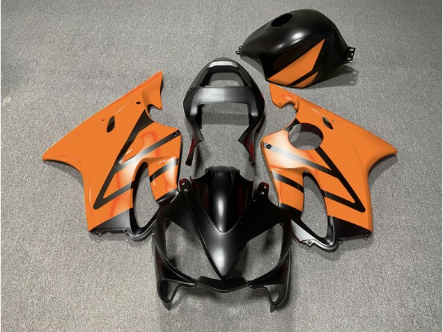 Noir Mat & Orange 2001-2003 Honda CBR600 F4i Carénage Moto Noir Mat & Orange 2001-2003 Honda CBR600 F4i Carénage Moto