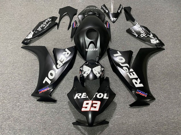 Noir Mat Repsol 2012-2016 Honda CBR1000RR Carénage Moto