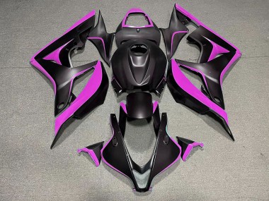 Noir Mat & Rose 2007-2008 Honda CBR600RR Carénage Moto
