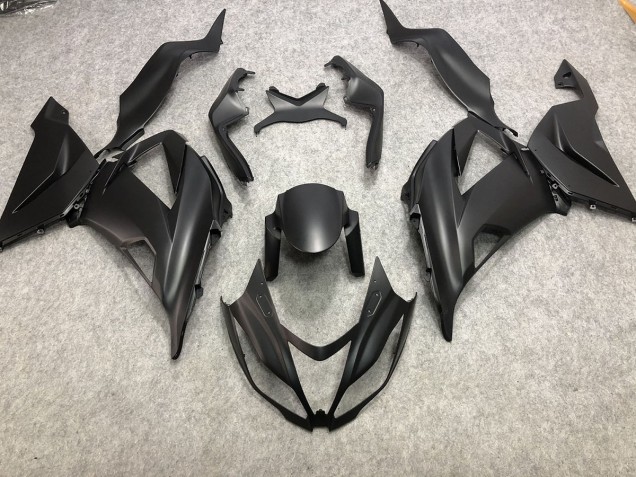 Noir Mat Uni 2013-2018 Kawasaki ZX6R Carénage Moto Noir Mat Uni 2013-2018 Kawasaki ZX6R Carénage Moto