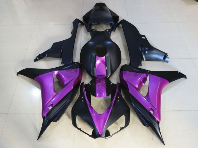 Noir Mat Violet 2006-2007 Honda CBR1000RR Carénage Moto Noir Mat Violet 2006-2007 Honda CBR1000RR Carénage Moto