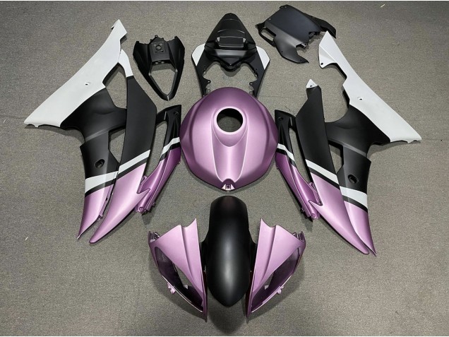 Noir Mat & Violet Clair 2008-2016 Yamaha R6 Carénage Moto Noir Mat & Violet Clair 2008-2016 Yamaha R6 Carénage Moto