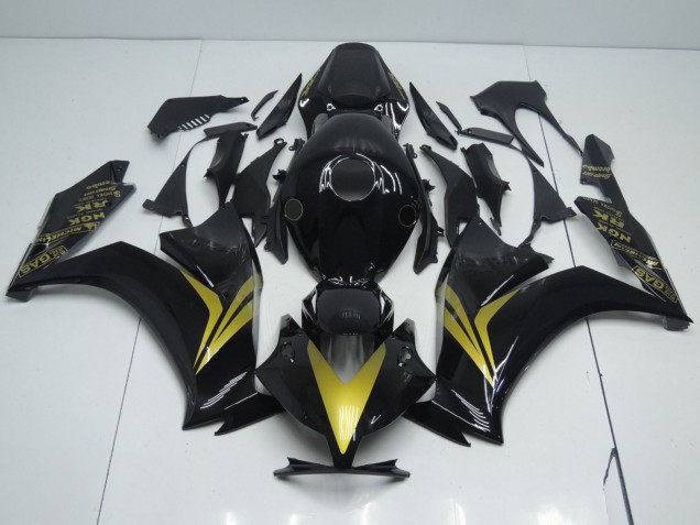 Noir & Or 2012-2016 Honda CBR1000RR Carénage Moto
