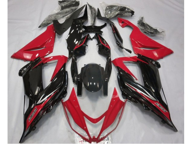 Noir & Rouge 2013-2018 Kawasaki ZX6R Carénage Moto Noir & Rouge 2013-2018 Kawasaki ZX6R Carénage Moto