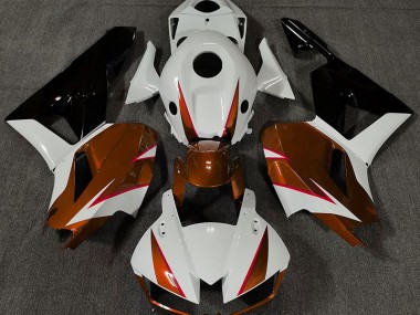 Orange Brillant Blanc & Rouge 2013-2023 Honda CBR600RR Carénage Moto