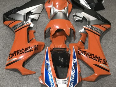 Orange Brillant & Bleu 2017-2023 Honda CBR1000RR Carénage Moto