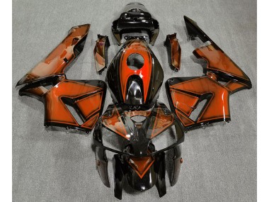 Orange Foncé 2005-2006 Honda CBR600RR Carénage Moto