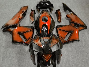 Orange Foncé 2005-2006 Honda CBR600RR Carénage Moto