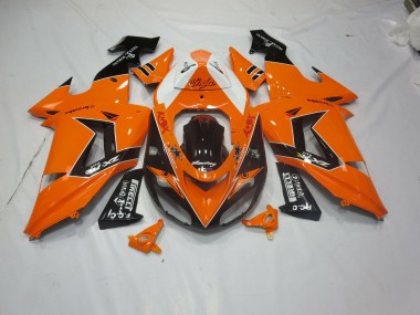 Orange Noir 2006-2007 Kawasaki ZX10R Carénage Moto