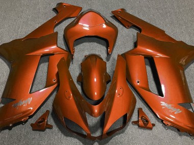 Orange Tigre 2007-2008 Kawasaki ZX6R Carénage Moto