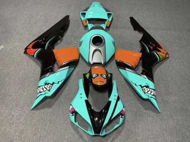 Requin Cyan 2006-2007 Honda CBR1000RR Carénage Moto
