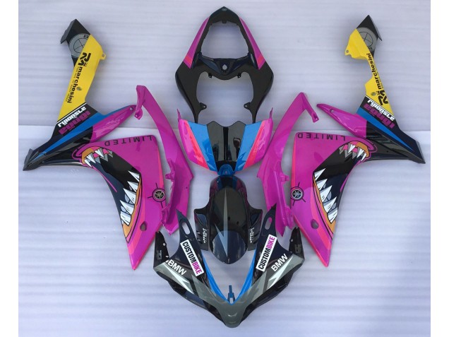 Requin Rose 2007-2008 Yamaha R1 Carénage Moto Requin Rose 2007-2008 Yamaha R1 Carénage Moto