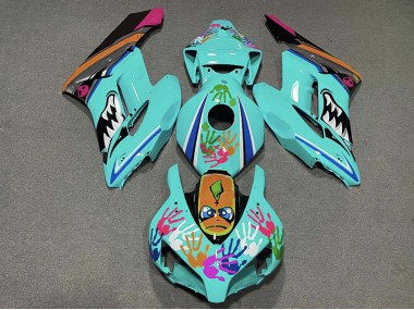 Requin Turquoise 2004-2005 Honda CBR1000RR Carénage Moto