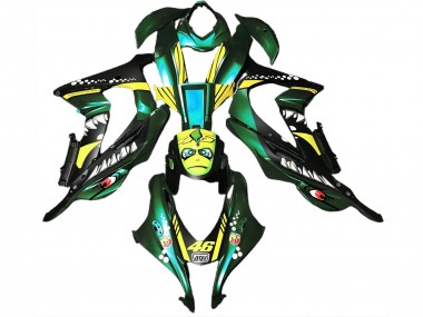Requin Vert Forêt 2016-2019 Kawasaki ZX10R Carénage Moto