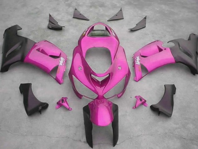 Rose 2005-2006 Kawasaki ZX6R Carénage Moto Rose 2005-2006 Kawasaki ZX6R Carénage Moto