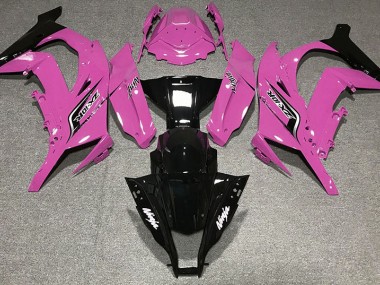 Rose Brillant & Logos 2011-2015 Kawasaki ZX10R Carénage Moto