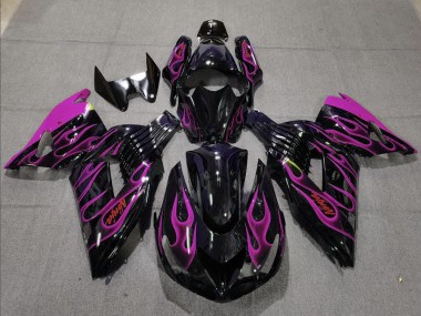 Rose Flamme 2006-2011 Kawasaki ZX14R Carénage Moto