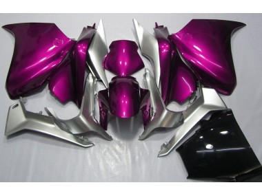 Rose Foncé & Argent 2010-2013 Honda VFR1200 Carénage Moto