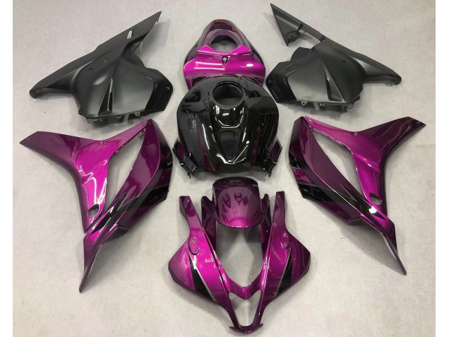 Rose Foncé Avec Du Noir 2009-2012 Honda CBR600RR Carénage Moto Rose Foncé Avec Du Noir 2009-2012 Honda CBR600RR Carénage Moto