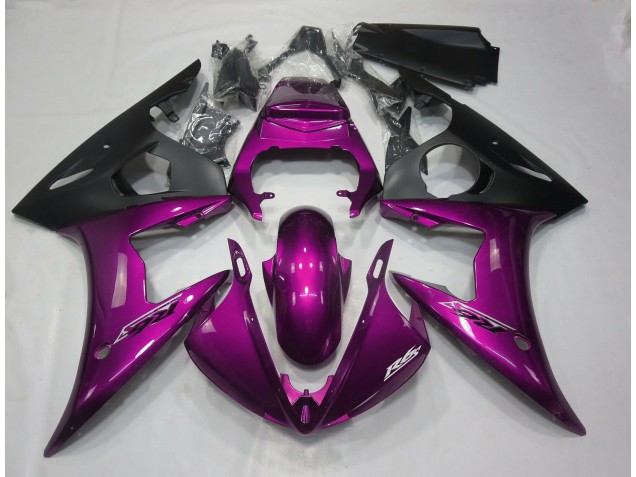 Rose Foncé Brillant 2005 Yamaha R6 Carénage Moto Rose Foncé Brillant 2005 Yamaha R6 Carénage Moto